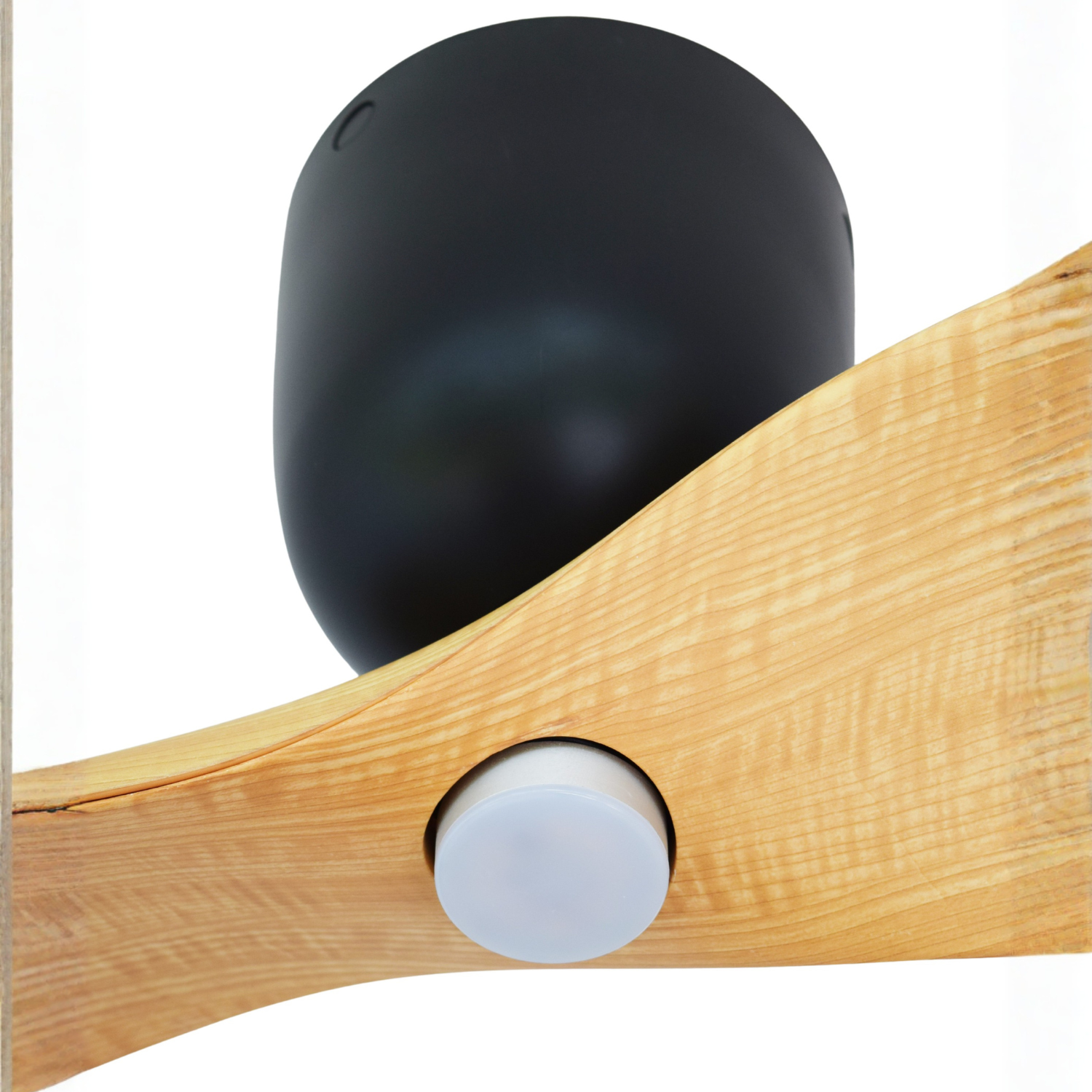 Aeratron AE+2 con luce effetto legno chiaro / nero